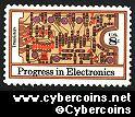 Scott 1501 mint sheet 8c (50) -   Progress in Electronics