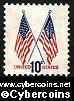 Scott 1509 mint  10c -   Crossed Flags