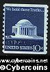 Scott 1520 mint  10c -   Jefferson Memorial