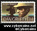 Scott 1555 mint sheet 10c (50) -   D.W. Griffith - Arts