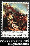 Scott 1564 mint sheet 10c (40) -   Bunker Hill