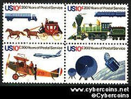 Scott 1572-75 mint sheet 10c (50) -   Postal Service Bicentennial