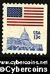Scott 1623 mint 13c -  Flag & Capitol (1977)