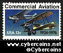 Scott 1684 mint sheet 13c (50) -  Commercial Aviation