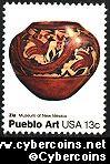 Scott 1706 mint 13c -  Pueblo Art - Zia