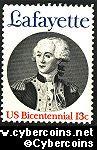 Scott 1716 mint sheet 13c (40) -  Lafayette
