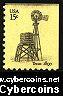 Scott 1742 mint 15c -  Texas Windmill