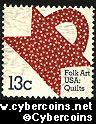 Scott 1746 mint 13c -  Quilts - Stars