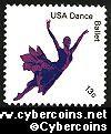 Scott 1749 mint 13c -  American Dance - Ballet