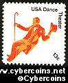 Scott 1750 mint 13c -  American Dance - Theater