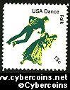 Scott 1751 mint 13c -  American Dance - Folk