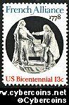Scott 1753 mint 13c -  French Alliance