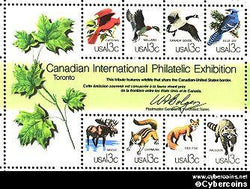 Scott 1757 mint 13c -  CAPEX Souvenir Sheet