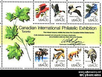 Scott 1757 mint 13c -  CAPEX Souvenir Sheet