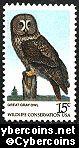Scott 1760 mint 15c -  American Owls - Great Gray