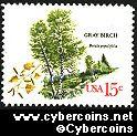 Scott 1767 mint 15c -  Trees - Gray Birch