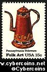 Scott 1778 mint 15c -  PA Toleware - Coffee Pot