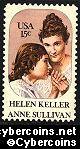 Scott 1824 mint 15c -  Helen Keller & Anne Sullivan