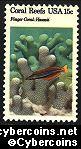 Scott 1830 mint 15c -  Coral Reefs - Finger Coral, Hawaii