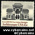 Scott 1840 mint 15c -  American Architecture - Penn Academy