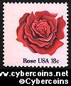 Scott 1876 mint 18c -  Flowers - Rose