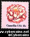 Scott 1877 mint 18c -  Flowers - Camellia