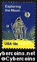 Scott 1912 mint 18c -  Space Achievement - Exploring the Moon