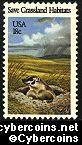 Scott 1922 mint 18c -  Wildlife Habitats - Badger