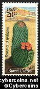Scott 1942 mint 20c -  Desert Plants - Barrel Cactus