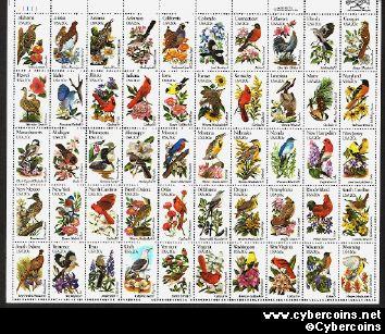 Scott 1953-2002 mint 20c -  50 States Sheet