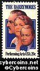 Scott 2012 mint sheet 20c (50) -  The Barrymores