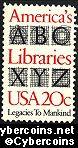 Scott 2015 mint sheet 20c (50) -  America's Libraries