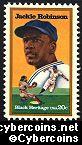 Scott 2016 mint sheet 20c (50) -  Jackie Robinson