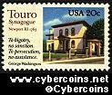 Scott 2017 mint sheet 20c (50) -  Touro Synagogue