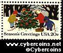 Scott 2030 mint 20c -  Winter Scenes, Christmas - Decorating