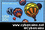 Scott 2034 mint 20c -  Ballooning - Yellow, gold & green balloon