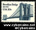 Scott 2041 mint sheet 20c (50) -  Brooklyn Bridge