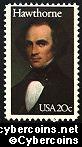 Scott 2047 mint 20c -  Nathaniel Hawthorne
