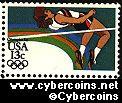 Scott 2049 mint 13c -  Olympics - High Jump