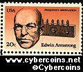 Scott 2056 mint 20c - Inventors - Edwin Armstrong