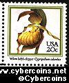 Scott 2077 mint 20c - Orchids - Lady's-slipper