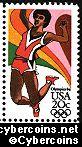 Scott 2083 mint 20c - Olympics - Long Jump