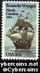 Scott 2093 mint 20c - Roanoke Voyages