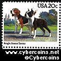 Scott 2098 mint 20c - American Dogs - Beagle, Boston Terrier