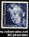 Scott 2105 mint 20c - Eleanor Roosevelt