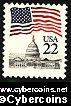 Scott 2114 mint 22c - Flag over Capitol