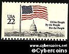 Scott 2116 mint 22c - Flag over Capitol, from bklt pane