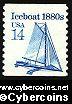 Scott 2134 mint 14c - Iceboat