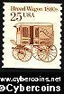 Scott 2136 mint 25c - Bread Wagon (1986)
