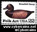Scott 2138 mint 22c - Duck Decoys - Broadbill